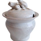 Keramiek Pot Met Kikkers, Gesigneerd thumbnail 2