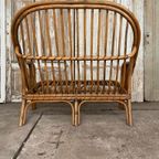Vintage Rotan Bank, Tweezitter. Exclusief. Dutch Design. thumbnail 5