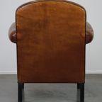 Vintage Schapenleren Armchair/ Design Fauteuil Met Een Mooie Look En Goed Comfort thumbnail 5