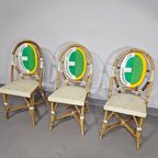 3 X Gasparucci Italo Ecc Antwerpen Tennis Chairs 1980s thumbnail 14