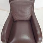 Fauteuil Musa Design Leer Modern Lounge Chair Leder Italië thumbnail 8