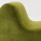 Vintage Groen Velours Fauteuil Italië , 1970S thumbnail 8