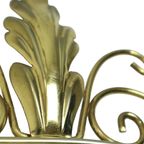 Hollywood Regency Deknudt Spiegel Met Kroon Jaren 60 thumbnail 12