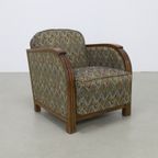 Vintage Fauteuil Art Deco Frankrijk thumbnail 2