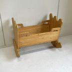 Xl Houten Poppenwieg Schommelbedje thumbnail 4