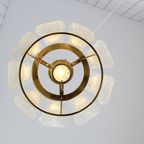 Vintage Hanglamp Doria - Jaren '70, Iceglass thumbnail 2