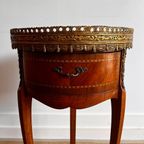 Antiek Frans Louis Xv Tafel Met Marmer Blad thumbnail 9