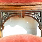 Antieke Modernisme Stoel / Spaanse Art Nouveau Stoel (ca1890) / Modernismo Chair thumbnail 8