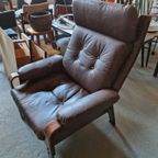 Vintage Zweedse Fauteuil Mid Century Design. thumbnail 3