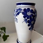 Keramieken Vintage Vaas In Delftsblauwe Kleuren thumbnail 6