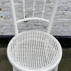 Leuke Oude Wit Geschilderde Thonet Stoel Brocante Stijl- Reliving thumbnail 3