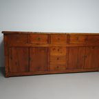 Spanisch Chestnut Wood Side Board Antiqu Bar Counter. Butcher Bar Counter thumbnail 32