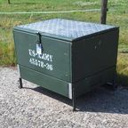 Stoere Opbergkist, Legerkist Super Tof Ook Als Salontafel. thumbnail 3