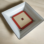 Vierkante Schaal Met Art Deco Stijl Dessin thumbnail 3