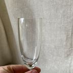 6X Vintage Champagne Glazen Met Groene Voet, Reliving thumbnail 4