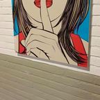 Vintage Ikea Pop Art Poster, Sssshhh, Deborah Azzopardi thumbnail 3