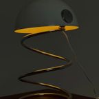 Italiaanse Vintage Space Age Spiraal Tafellamp thumbnail 12