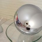 Vintage Hala Zeist Chroom Bol Lamp Hanglamp thumbnail 12