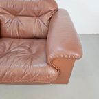 Vintage Set Of 2 De Sede Ds 101 Fauteuil Dik Bruin Leer ’70 thumbnail 9