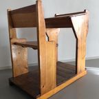 Vintage Zweeds Schoolmeubel, Schoolbankje thumbnail 3