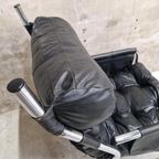 70's Vintage Fauteuil Leren Lounge Buizenframe Stoel thumbnail 11