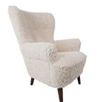 Artifort Oorfauteuil Grote Zetel Teddy Pluche Armchair Crème thumbnail 2