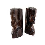 Vintage Set 2 Afrikaanse Houten Beelden thumbnail 7