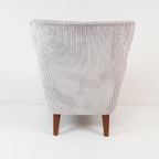 Vintage Theo Ruth Artifort Dames Licht Grijs Corduroy thumbnail 9