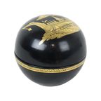 Indonesische Nesting Bowls Zwart Gelakt Hout Juwelen Set Van 4 thumbnail 7