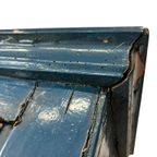 Brocante Blauwe Kast / Vitrinekast thumbnail 8