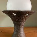 Vintage Lamp Keramiek Met Glazen Bol thumbnail 7