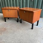Vintage Teak Nachtkastjes - Set Van 2 thumbnail 3