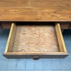 Grote Grenenhouten Kloostertafel Met Lades thumbnail 16