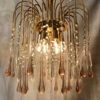 Roze Teardrop Murano Vintage Lamp thumbnail 8