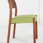 Set 4 Deense Massief Teak Vintage Eetkamerstoelen 'harte Skov' Vintage New Upholstery thumbnail 8