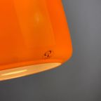 1 Of 2 Bright Orange Glass Pendant Light By Peill And Putzler 1960 thumbnail 10