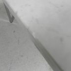 Salontafel Met Carrara Marmer Blad 60 X 60 Cm, Jaren 70 thumbnail 19