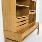 Scandinavisch Vintage Eiken Fineren Boekenkast thumbnail 5