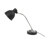 Bureaulamp Zwart Industrieel Chroom Metaal Balgewricht Bauhaus 47Cm thumbnail 7