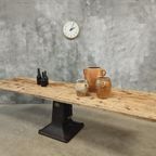 Antieke Industriële Tafel Xxl Eettafel 90 X 308 Cm thumbnail 4