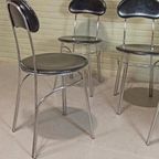 Set Van 4 Vintage Postmodern Italiaans Eetkamerstoelen thumbnail 2