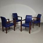 4 X Hugues Chevalier Conference Ying Bridge Chair / Leather thumbnail 22