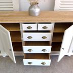 Prachtige Wit Landelijke Ladekast Dressoir thumbnail 3