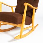 Sculptural Rocking Chair By Elias Svedberg For Nordiska Kompaniet 1950’s thumbnail 7
