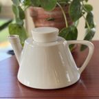 Vintage Ikea Varme Theepot In Wit Keramiek - Strak Design thumbnail 7