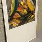 Vintage Origineel Aquarel Schilderij, Ingelijst thumbnail 13