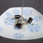 1960S Ceiling Lamp In White And Blue “Eyes” By Napako thumbnail 5