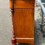 Antieke Mahonie Biedermeier Penantkast / Dienstbodekast thumbnail 12