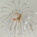 Opaliserende Hollywood Regency Hanglamp Kroonluchter Vintage thumbnail 4