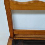 Vintage Franse Houten Klep Bank Halbank Eetkamerbank 109 thumbnail 7